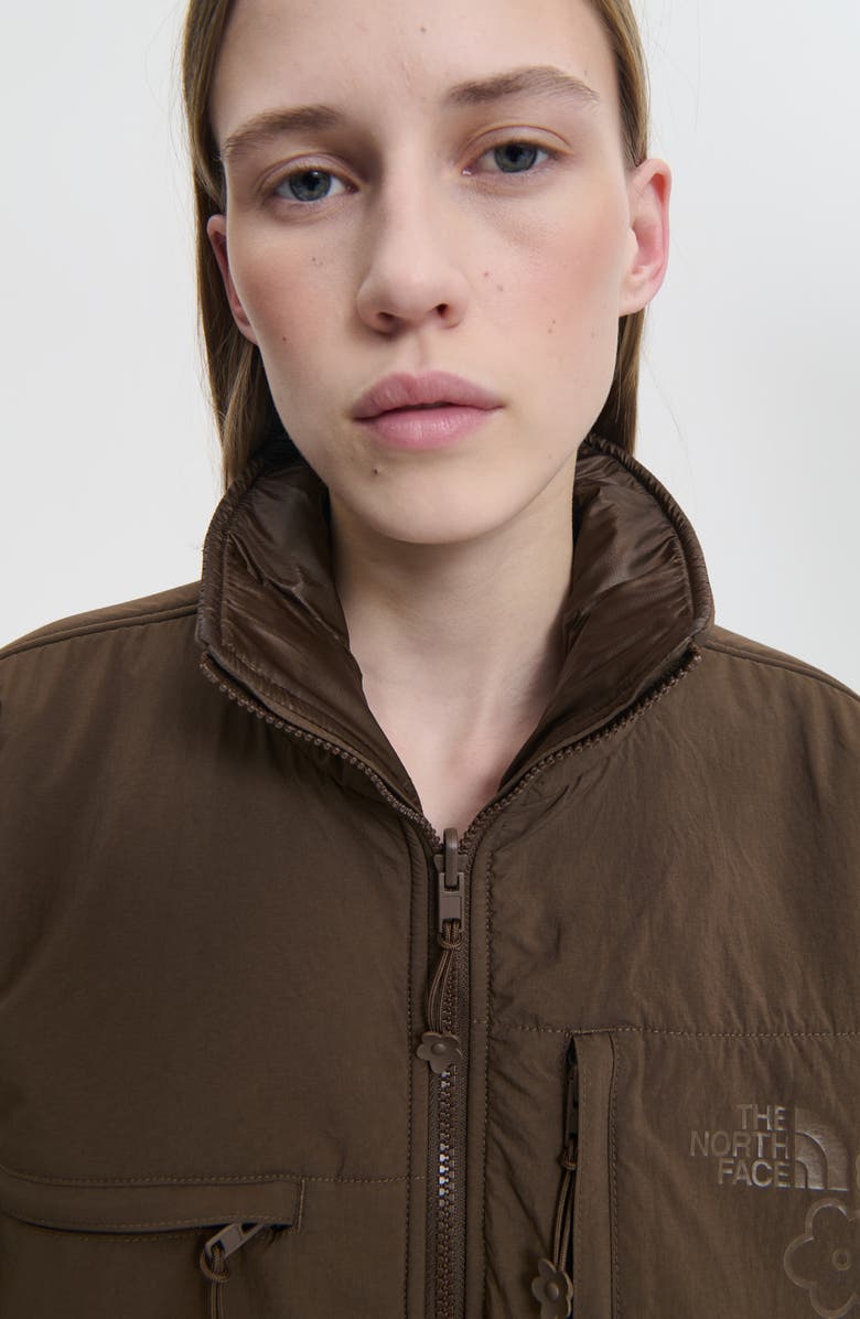Cecilie Bahnsen x The North Face Reversible Denali Jacket, Alternate, color, Soil Brown