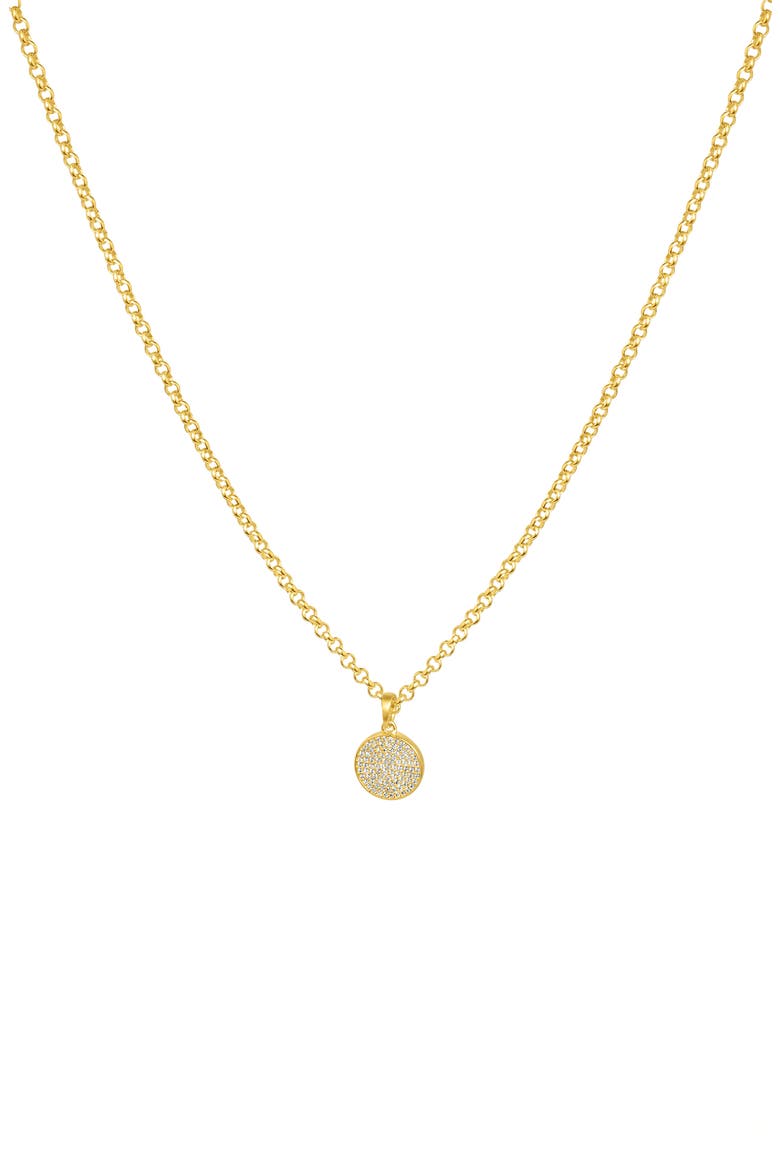 Madeleine Pavé Pendant Necklace, Main, color, GOLD