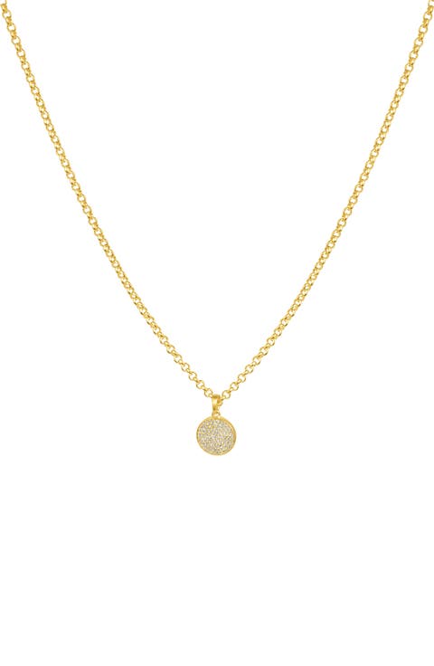 Madeleine Pavé Pendant Necklace
