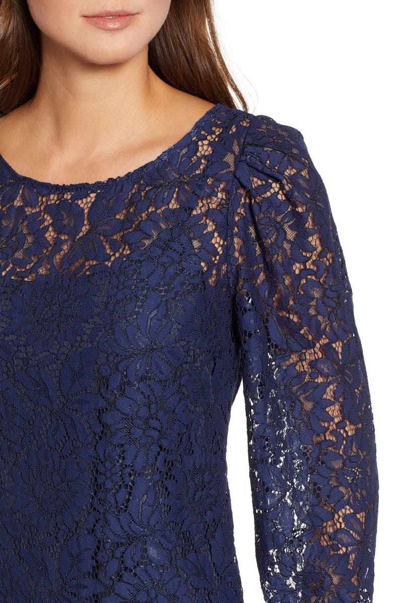 Rosemunde Tie Back Lace Dress, Alternate, color, 