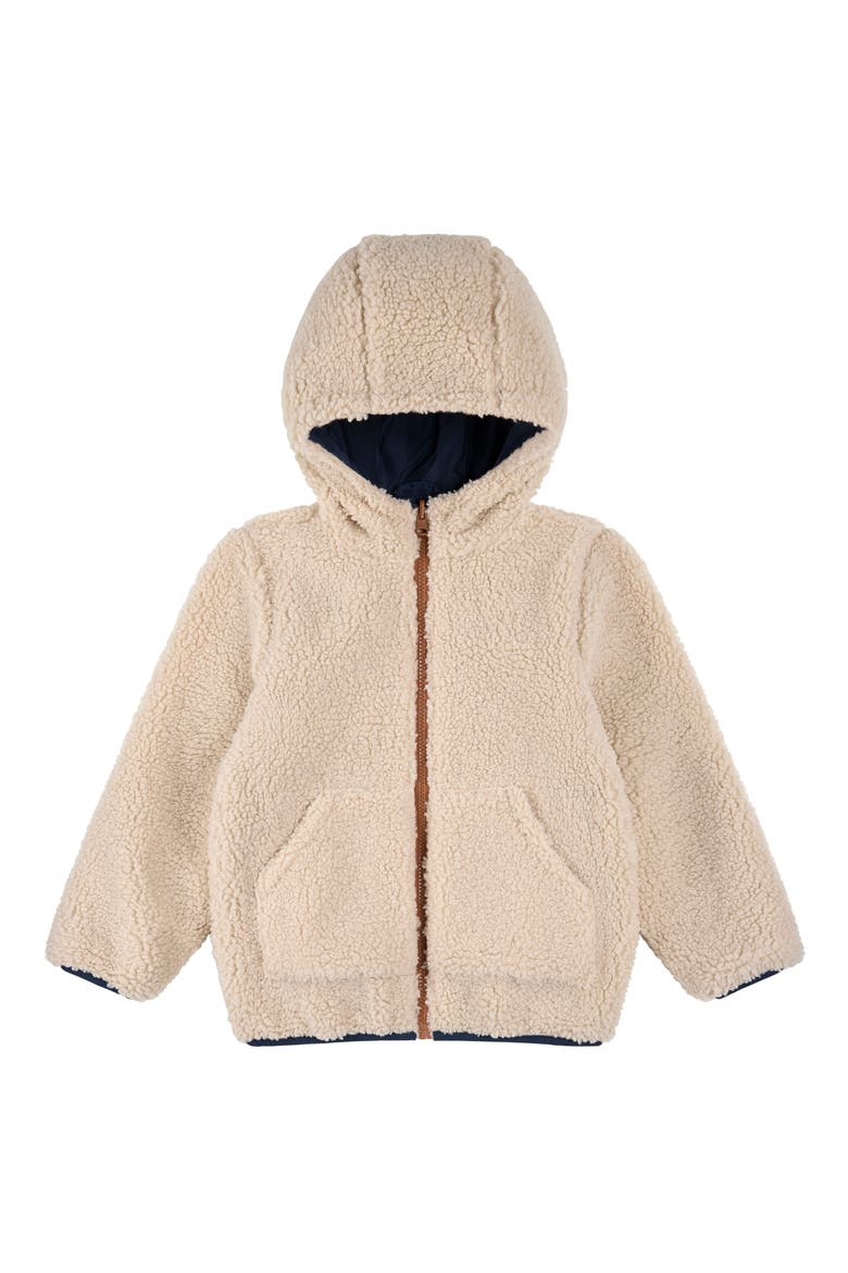 Kids' Reversible Water Resistant Hooded Jacket, Alternate, color, NAVY