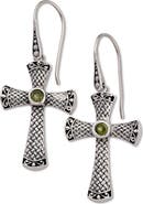 SAMUEL B. Sterling Silver Cross Earrings