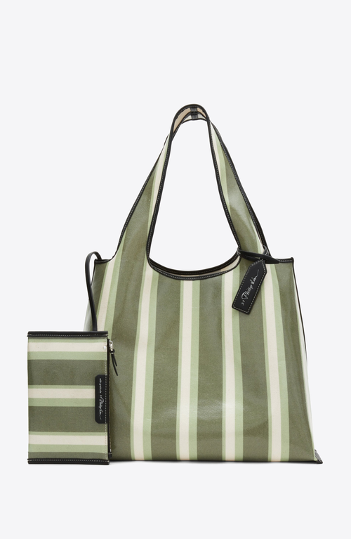 3.1 Phillip Lim Dual Stripe Mini Market Tote In Multi
