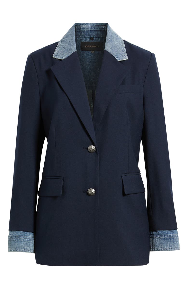 KOBI HALPERIN Sylvia Contrast Trim Blazer, Alternate, color, 