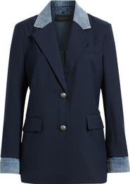 KOBI HALPERIN Sylvia Contrast Trim Blazer