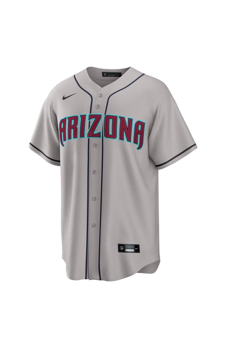 Nike Men's Nike Corbin Carroll Gray Arizona Diamondbacks Road Replica Jersey, Alternate, color, 