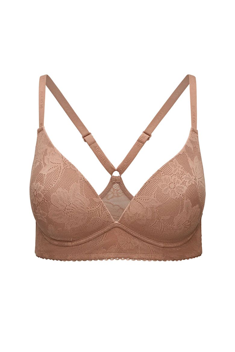 Shelsy Contour Plunge Bra, Alternate, color, Medium beige