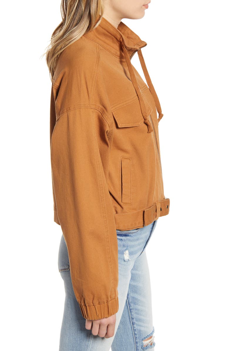 Tinsel Crop Utility Jacket, Alternate, color,