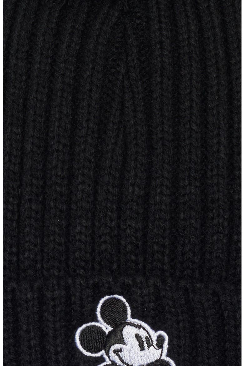 Kids' Mickey Mouse Hat & Mittens Set, Alternate, color, BLACK