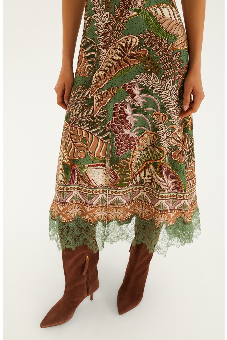 Dotted Foliage Midi Dress, Alternate, color, DOTTED FOLIAGE SOFT