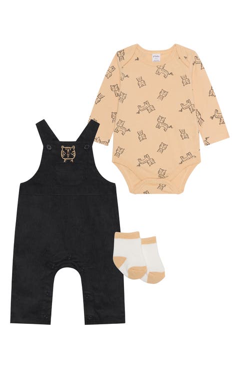 Tiger Bodysuit, Overalls & Socks Set (Baby)