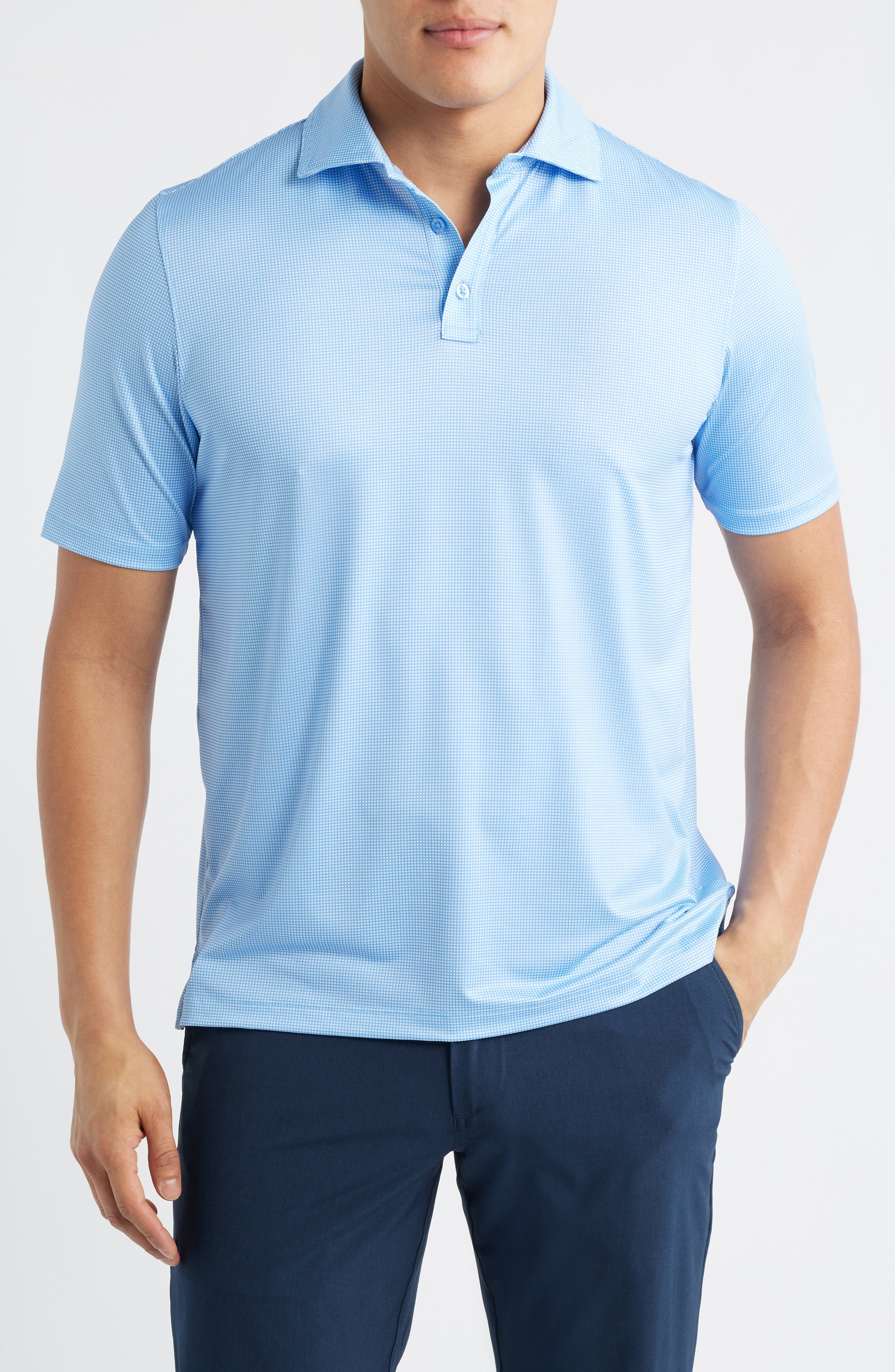 selected LIGHT BLUE/ WHITE GINGHAM