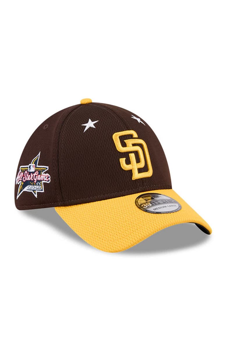 New Era Men's New Era Brown/Gold San Diego Padres 2025 MLB All-Star Game 39THIRTY Flex Hat, Alternate, color, Brown