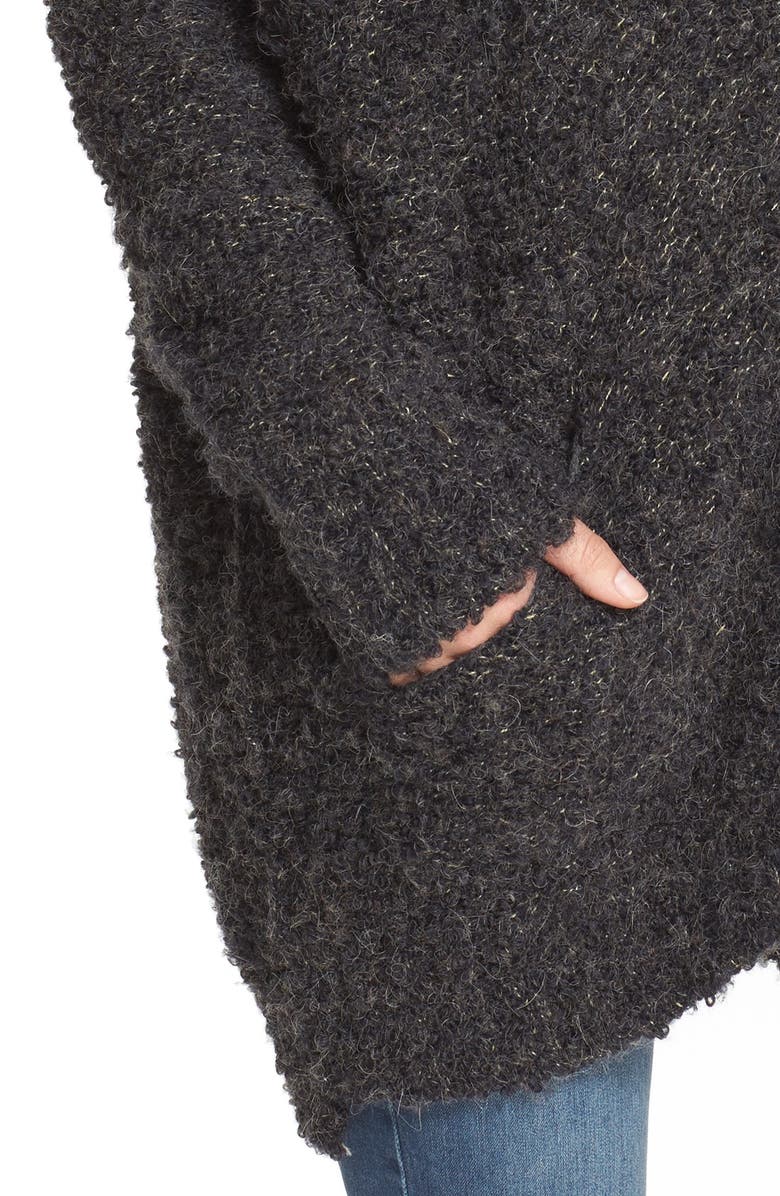 Free People Bouclé V-Neck Cardigan, Alternate, color, 