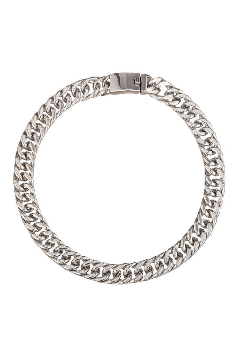 Nina Cable Chain Necklace, Main, color, SILVER