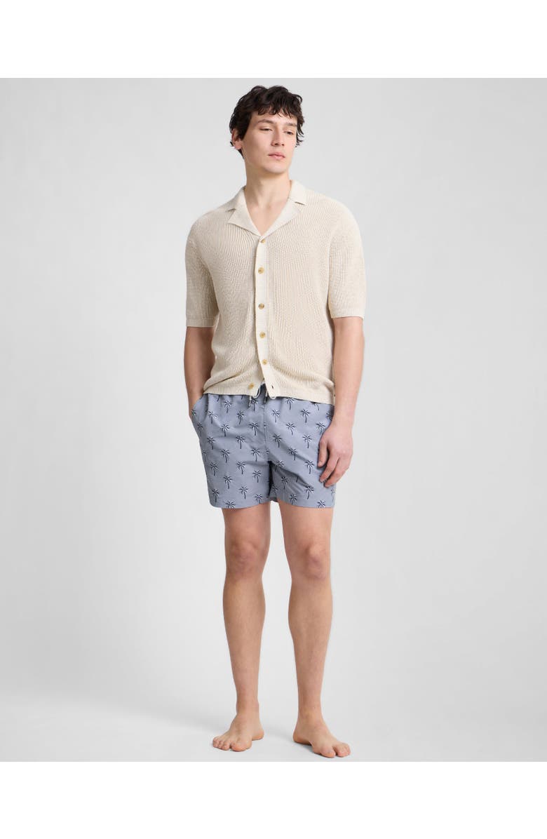 Onia Silk Linen Camp Shirt, Alternate, color, Melange Taupe