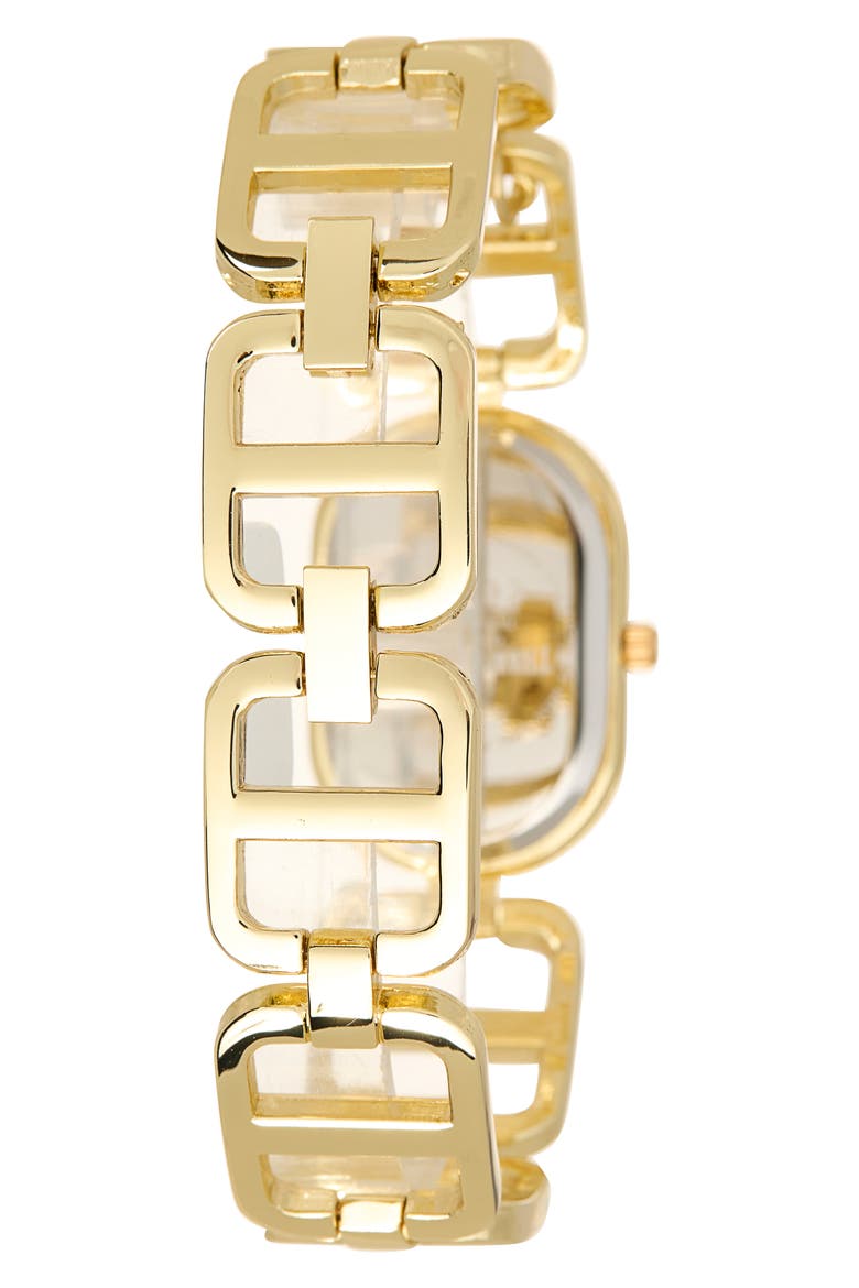 Logo Charm Bracelet Watch, 28mm, Alternate, color, GOLD