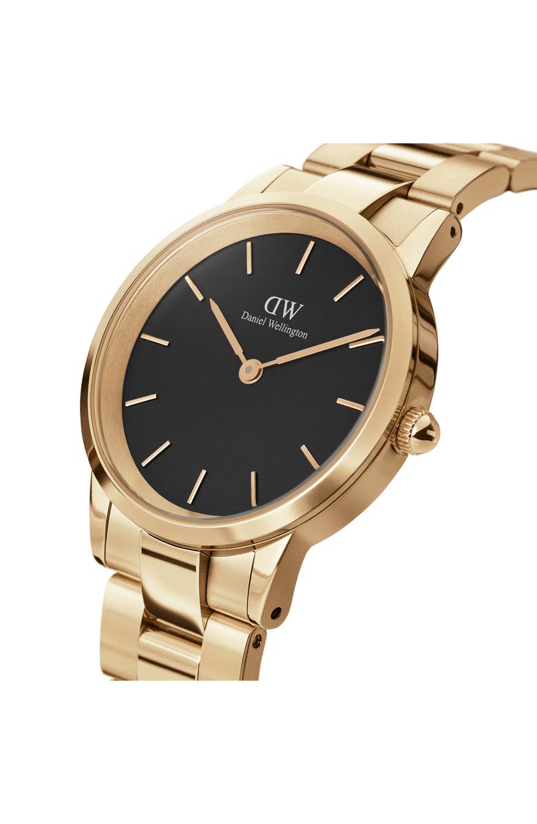 Daniel Wellington Iconic Link Bracelet Watch, 32mm, Alternate, color, Gold