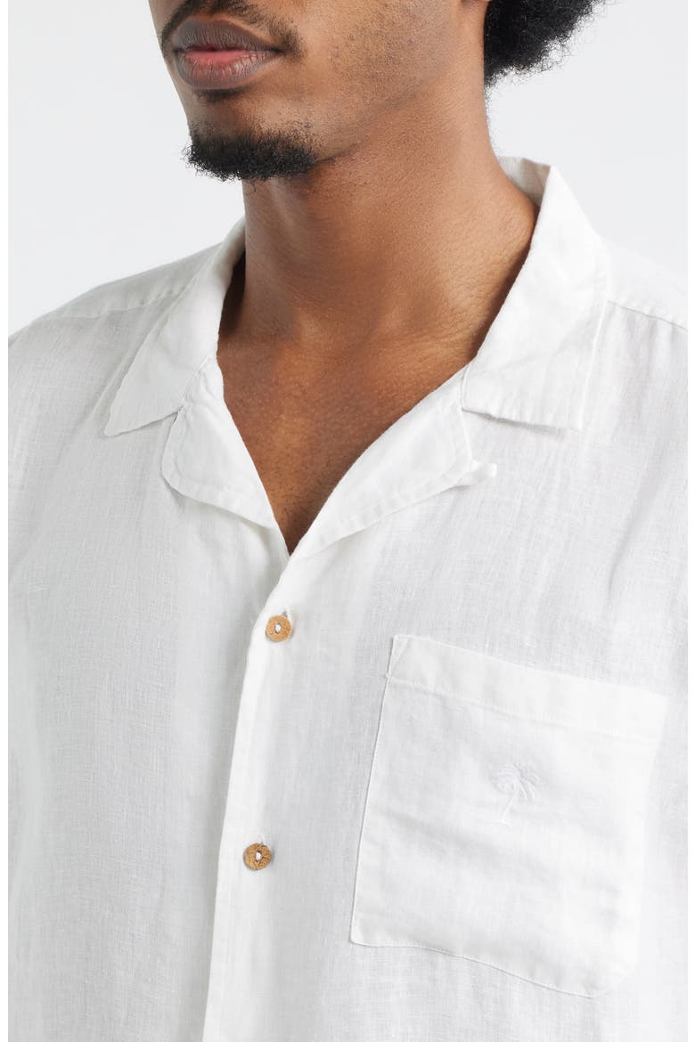 Solid Camp Shirt, Alternate, color, WHITE