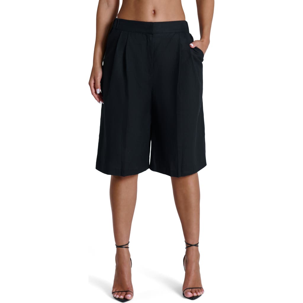 Naked Wardrobe Linen Suiting Shorts