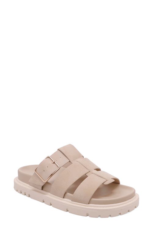 Shop Mia Geni Slide Sandal In Seashell