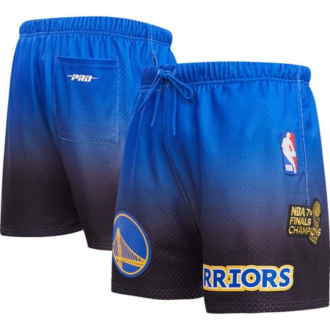 Men's Pro Standard Royal/Black Golden State Warriors Ombre Mesh Shorts