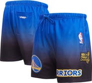 PRO STANDARD Men's Pro Standard Royal/Black Golden State Warriors Ombre Mesh Shorts