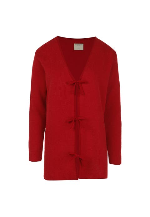 Cherry Knit Bow Sweater