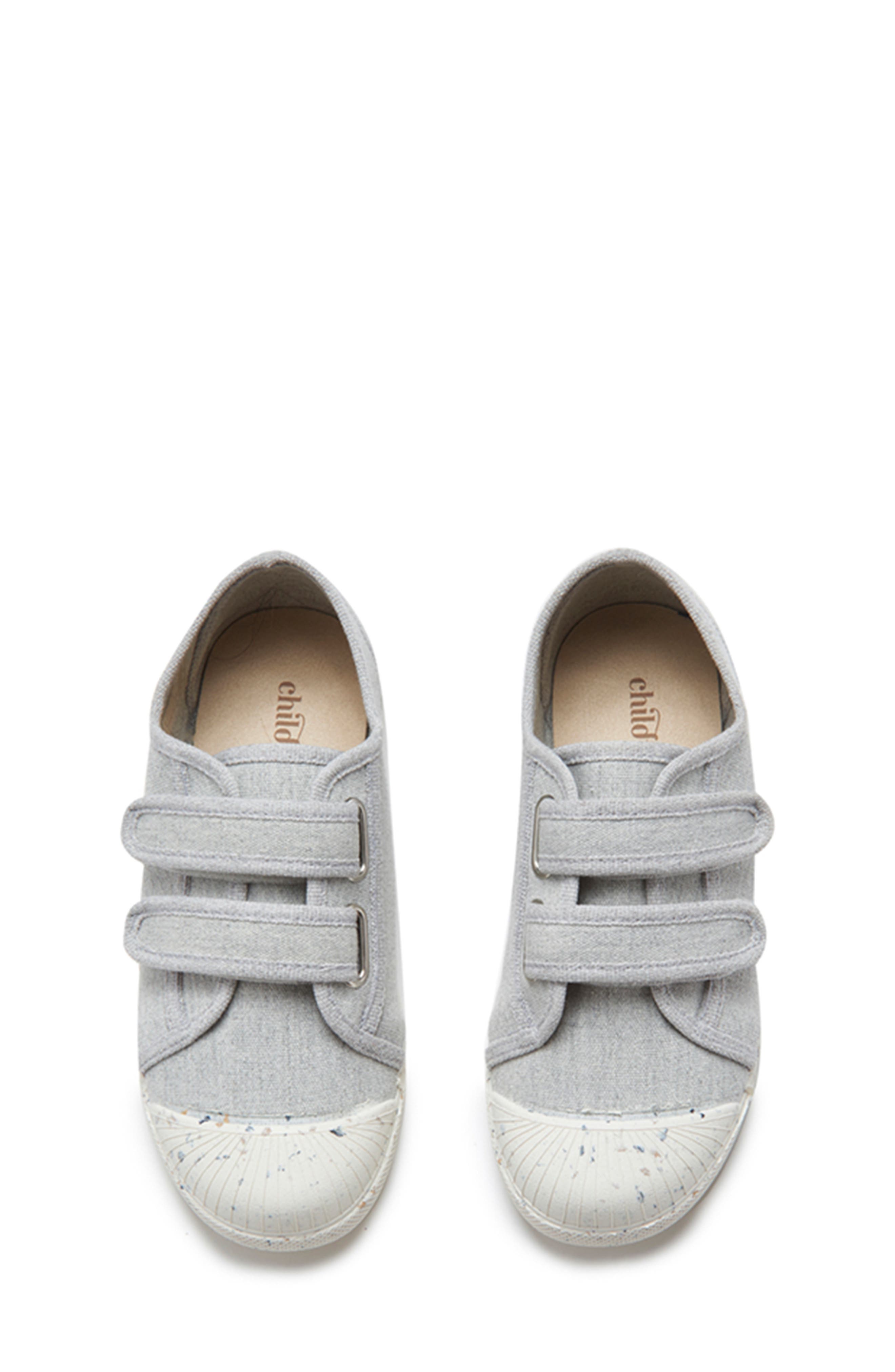 CHILDRENCHIC Double Strap Canvas Sneaker, Alternate, color, Grey