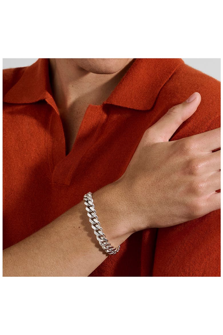 Curb Chain Bracelet, Alternate, color, STERLING SILVER