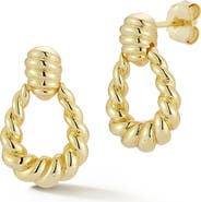 GLAZE JEWELRY Twisted Doorknocker Drop Earrings
