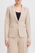 ICHI Regular Notch Lapel Ponte Blazer