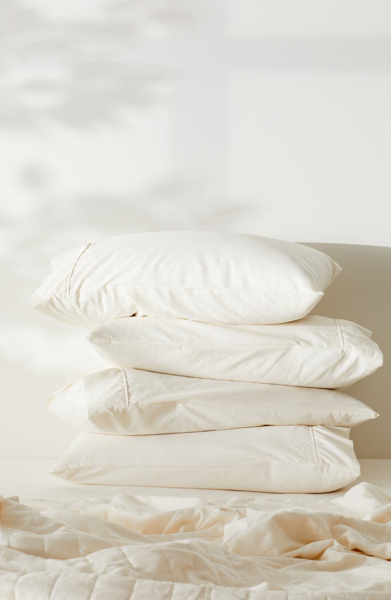 ettitude Clean Lyocell & Hemp Pillowcase Set, Alternate, color, Stone