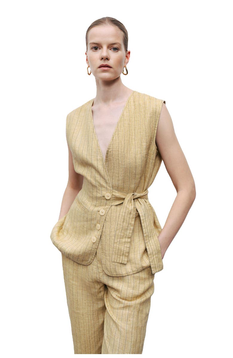 Nocturne Tie Detail Vest, Main, color,