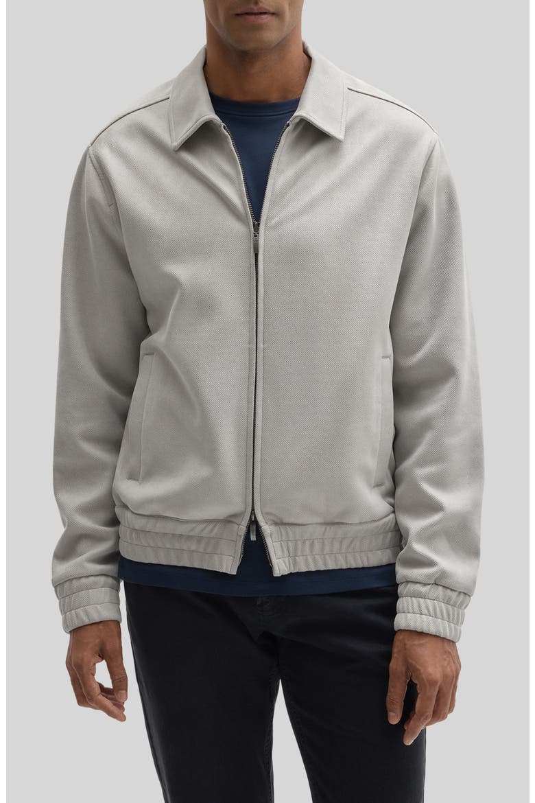 Gareth Cropped Zip Jacket, Main, color, GRIFFIN GREY