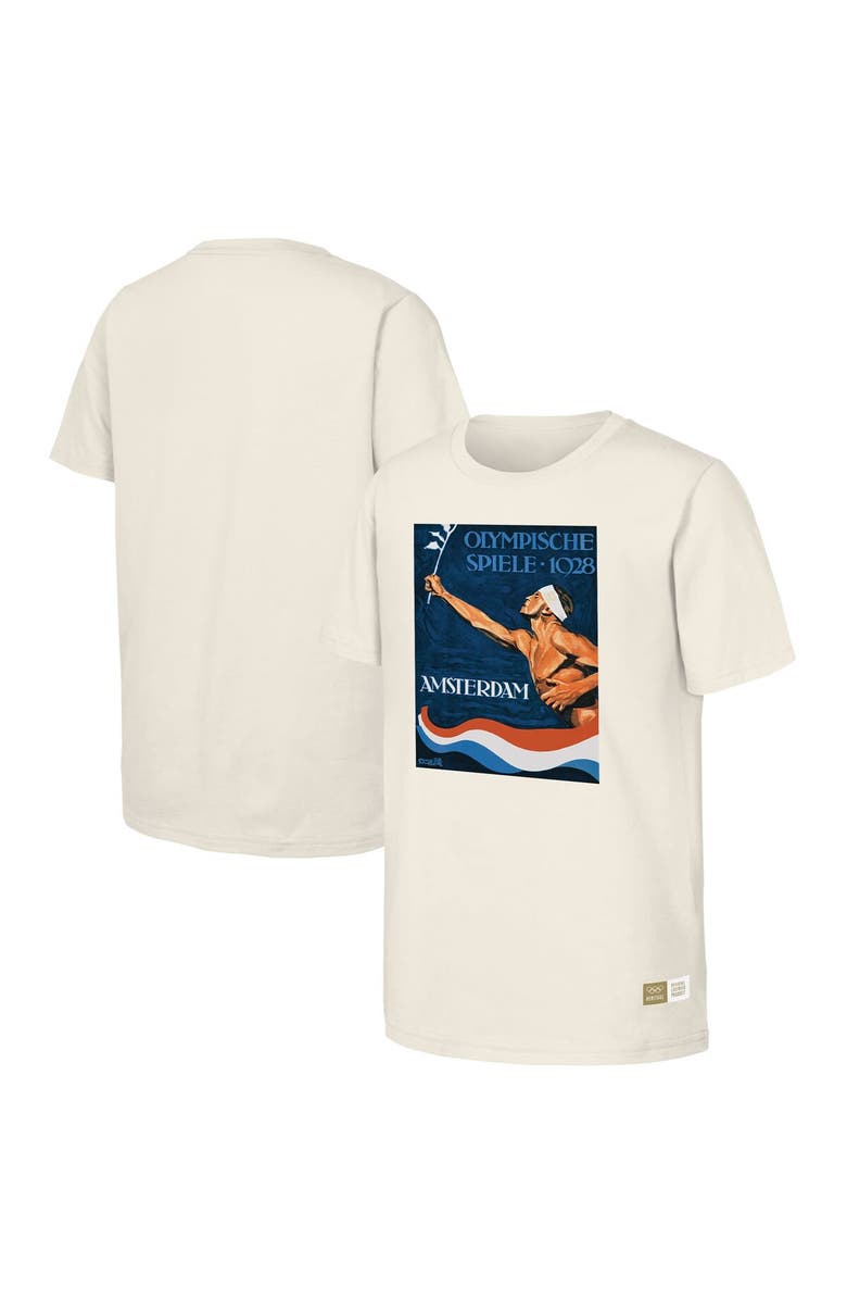 Outerstuff Men's Natural 1928 Amsterdam Games Olympic Heritage T-Shirt, Alternate, color,