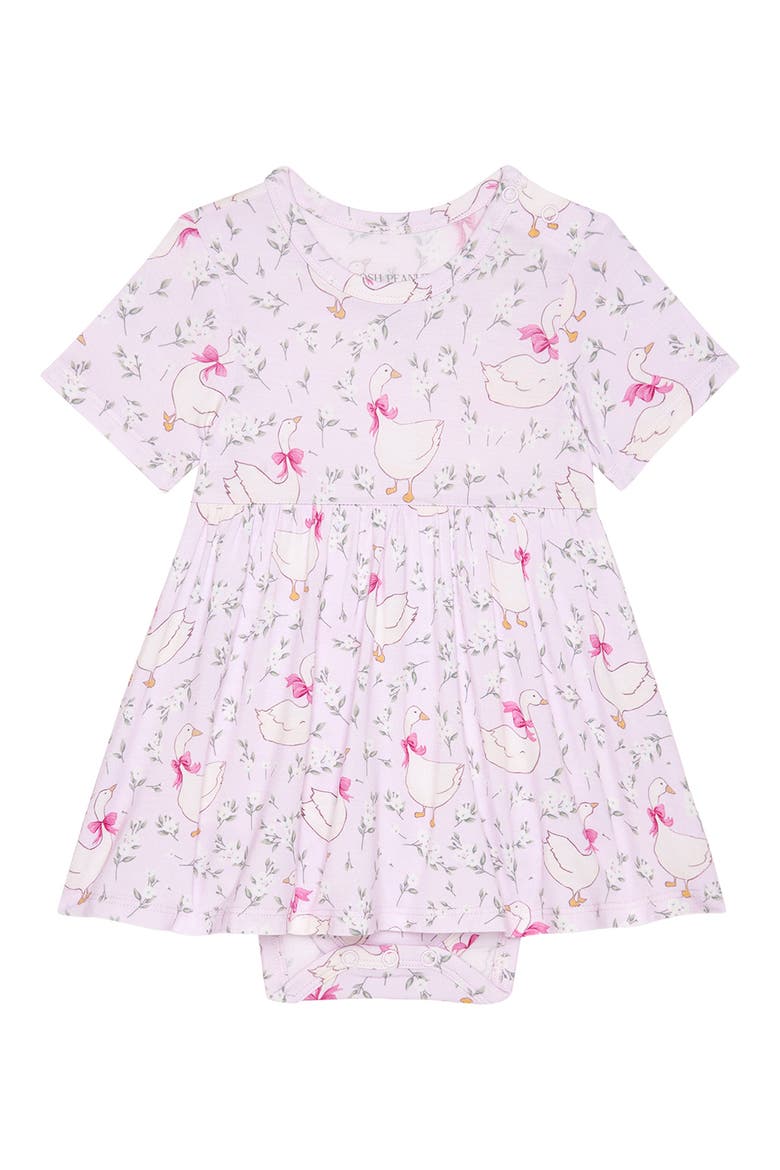 Skirted Bodysuit, Main, color, LIGHT/ PASTEL PINK