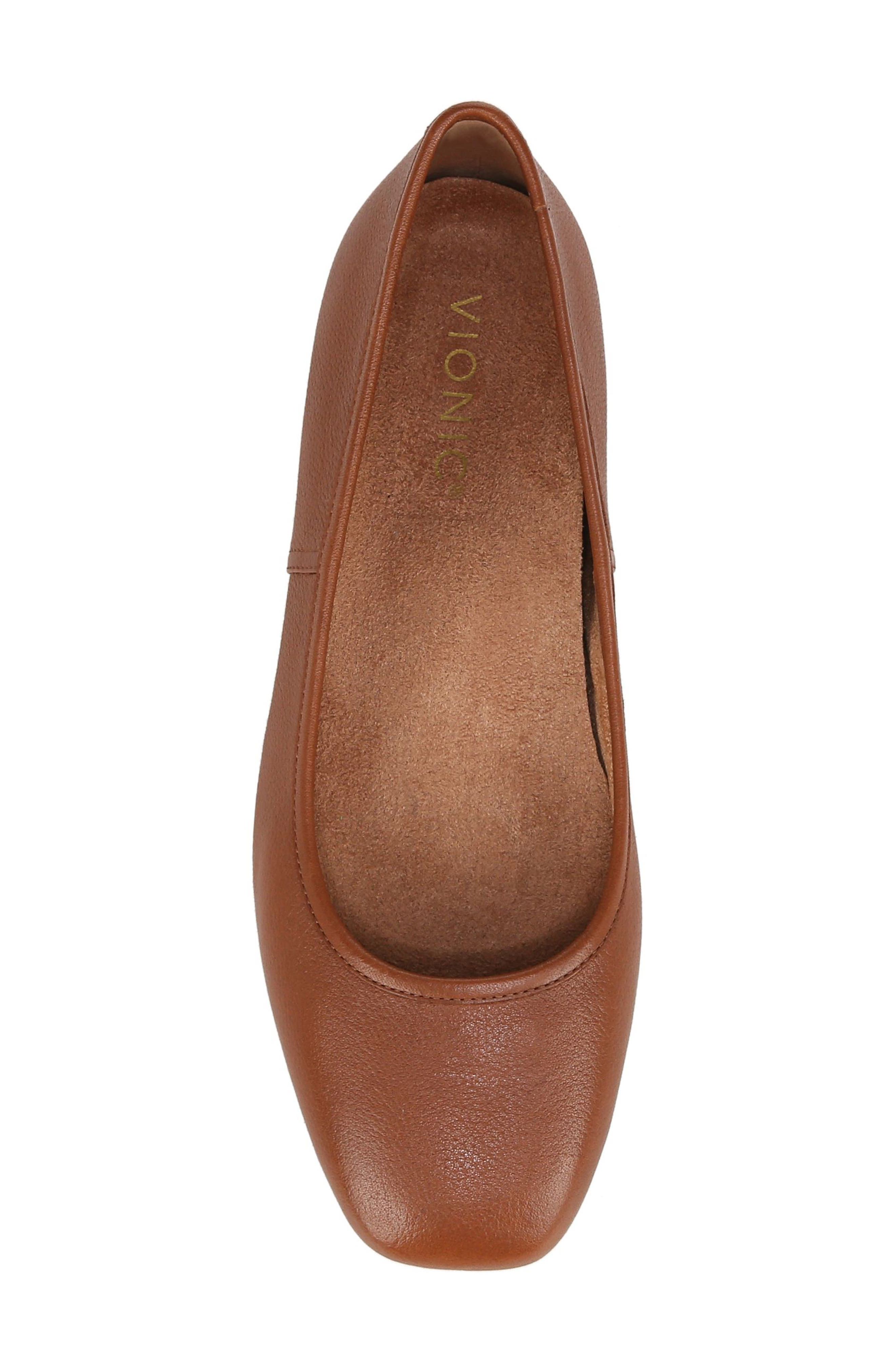 Orinda Square Toe Flat, Alternate, color, TAN CALF LEATHER