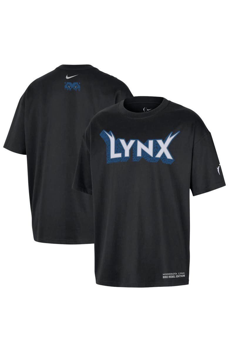 Nike Unisex Nike Black Minnesota Lynx Standard Issue Rebel Edition T-Shirt, Main, color, Black