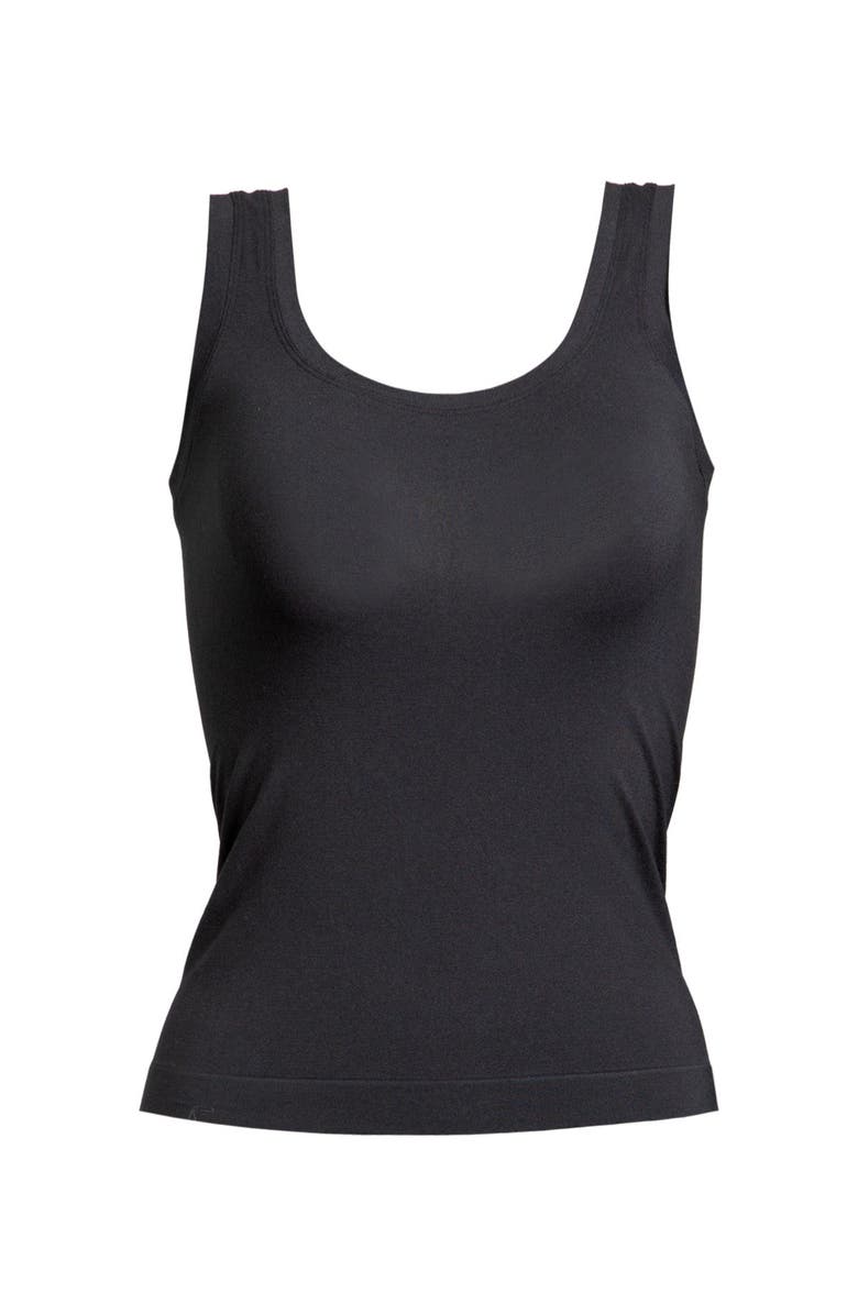 Single Stitch Seamless Modal Blend Tank, Alternate, color, Black