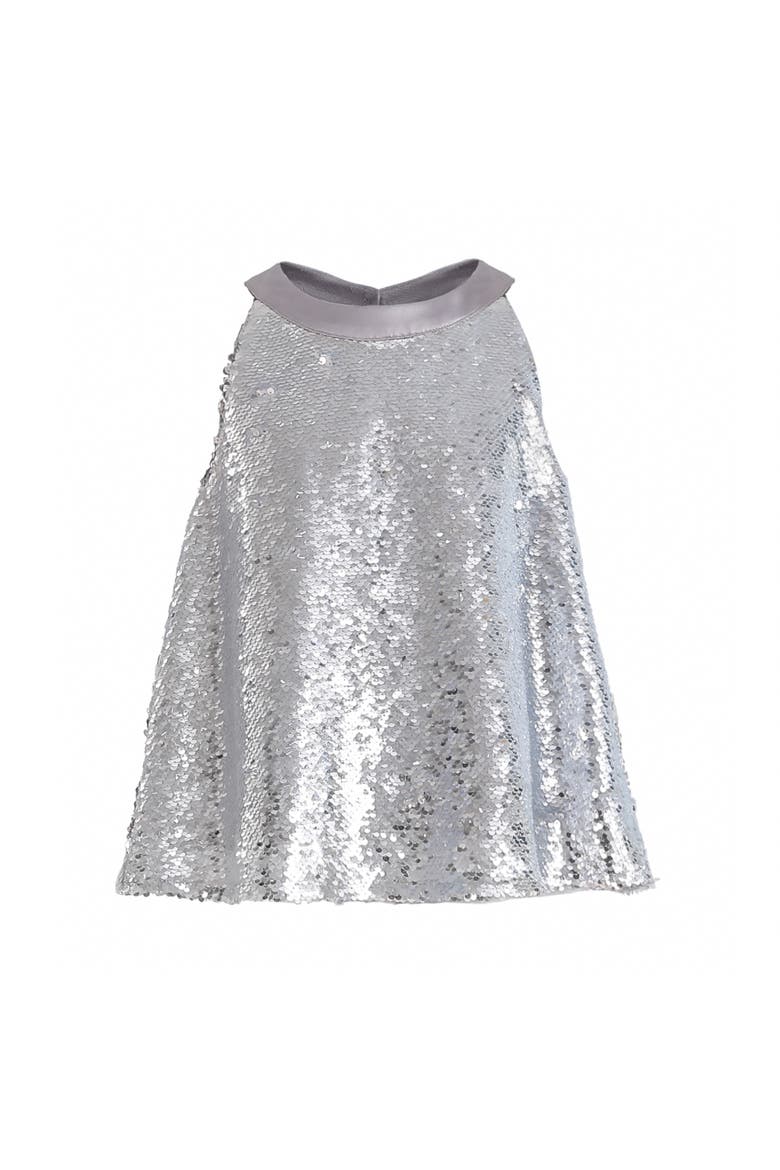 Sylvara Sequin Ruffle Skirt Set, Alternate, color, Light Purple