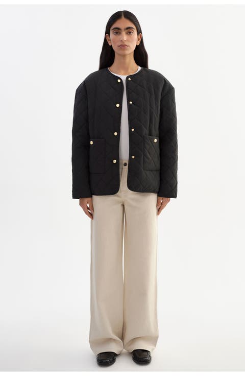 Hera | Quilted Collarless Jacket