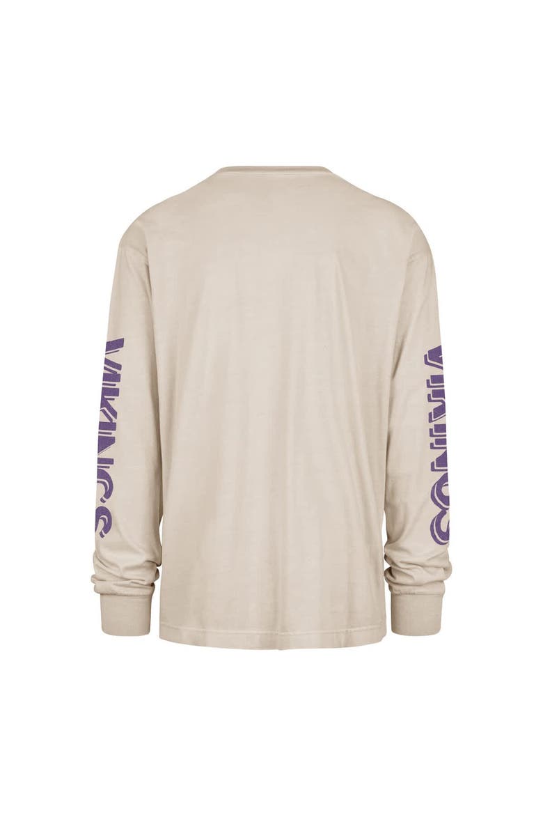 Men's '47 Tan Minnesota Vikings Cairn Ravine Foundation Long Sleeve T-Shirt, Alternate, color, Tan