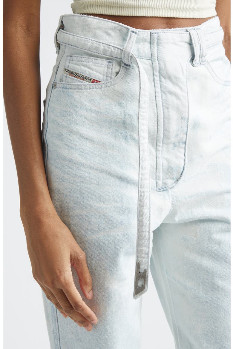De-Onera High Waist Slim Fit Jeans, Alternate, color, DENIM