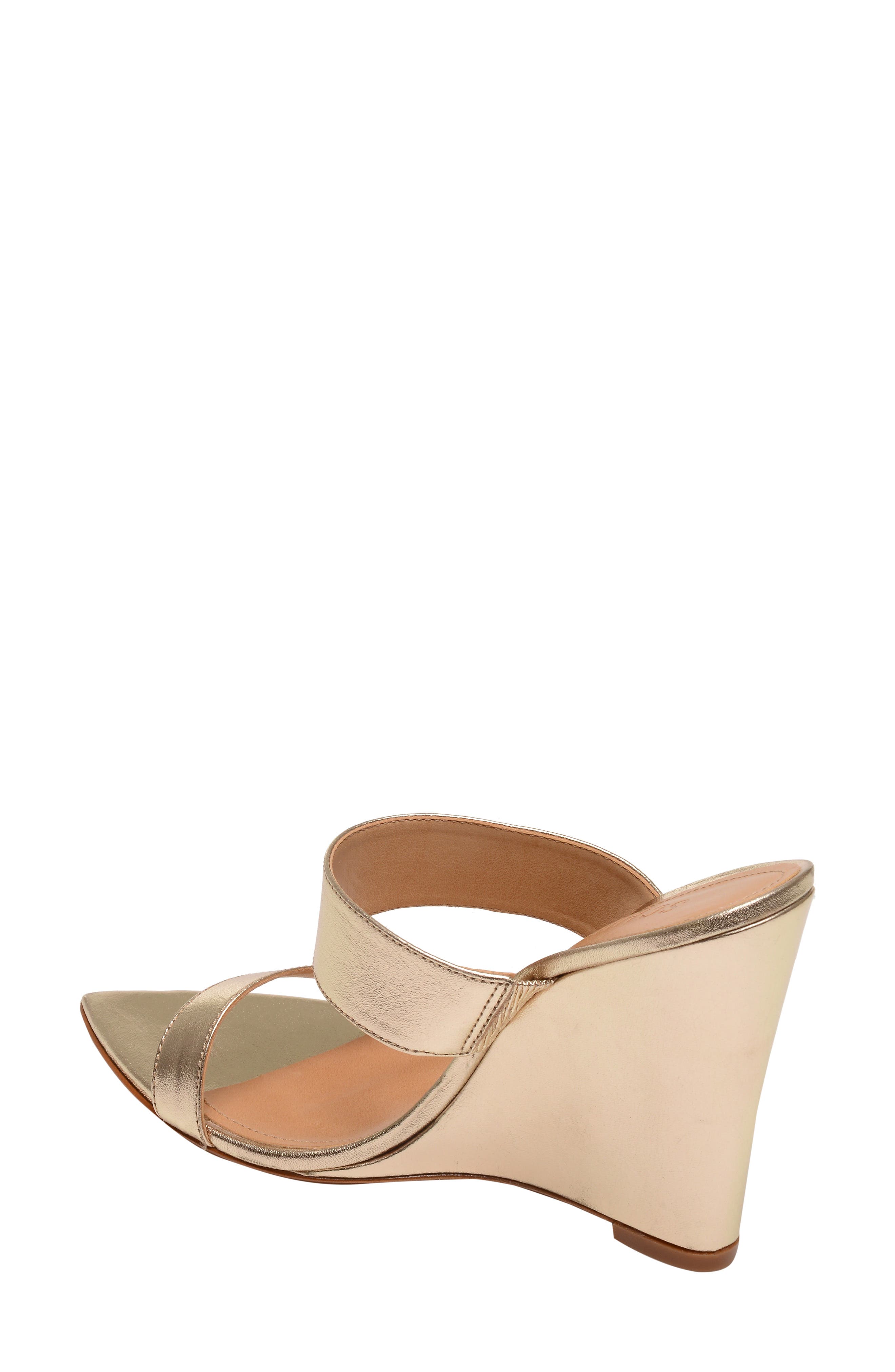 Soraya Wedge Slide Sandal, Alternate, color, PLATINA