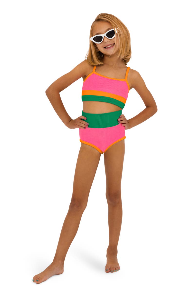 Beach Riot Kids' Little Eva N Emmie Two-Piece Swimsuit, Main, color, 