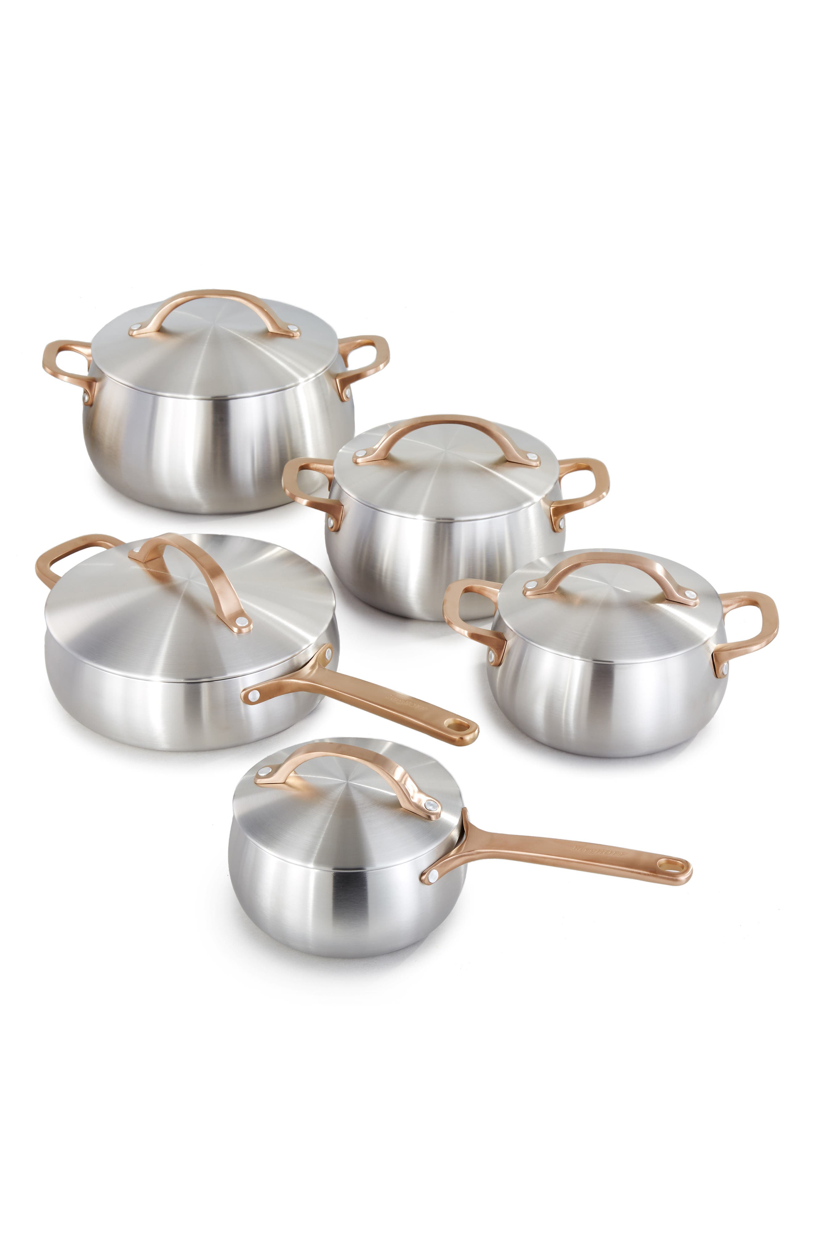 Belly Tri-Ply Stainless Steel 10-Piece Cookware Set