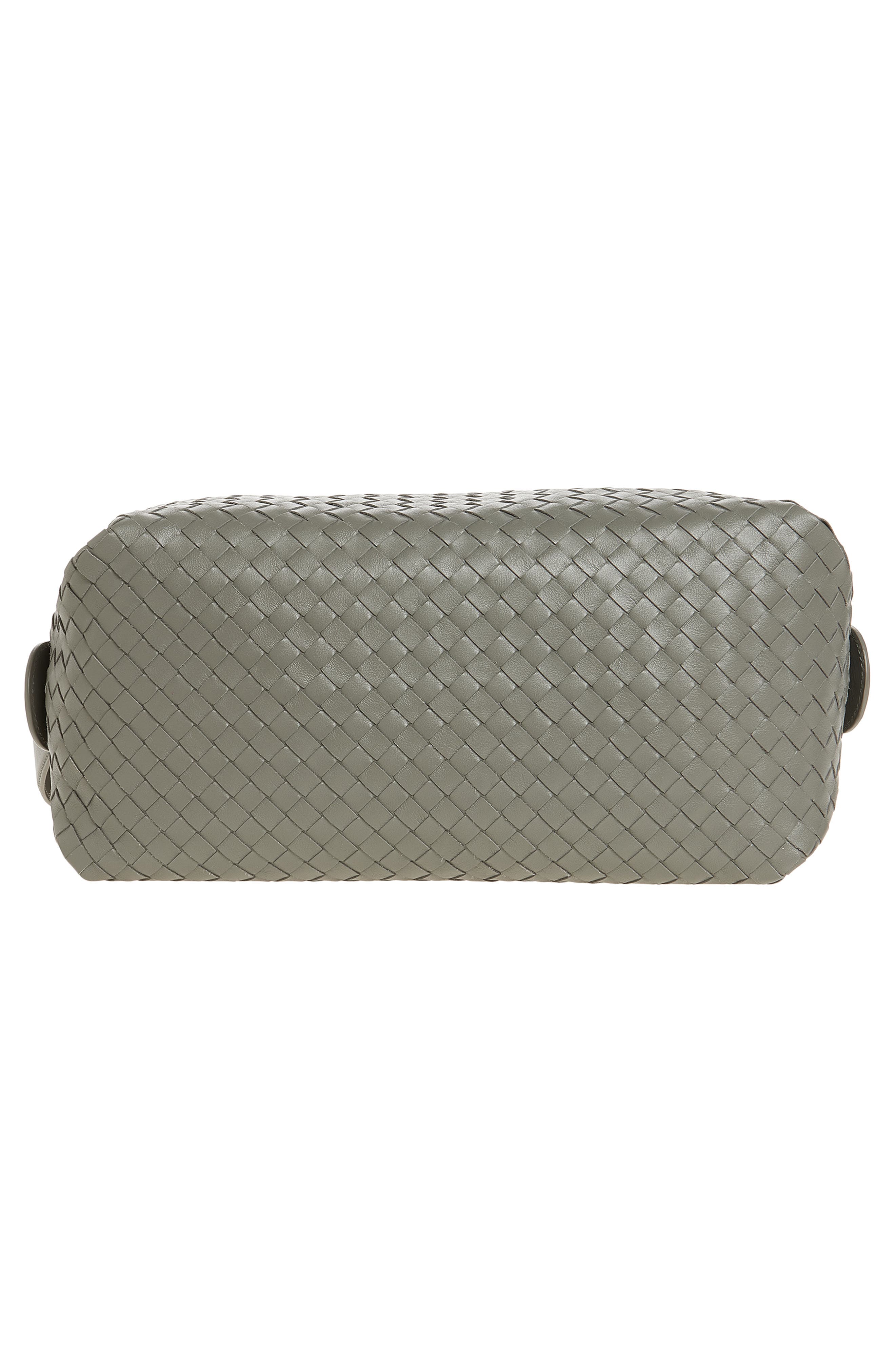 Bottega Veneta Intrecciato Leather East/West Top Handle Bag, Alternate, color, 1647 Basalt-Brass V