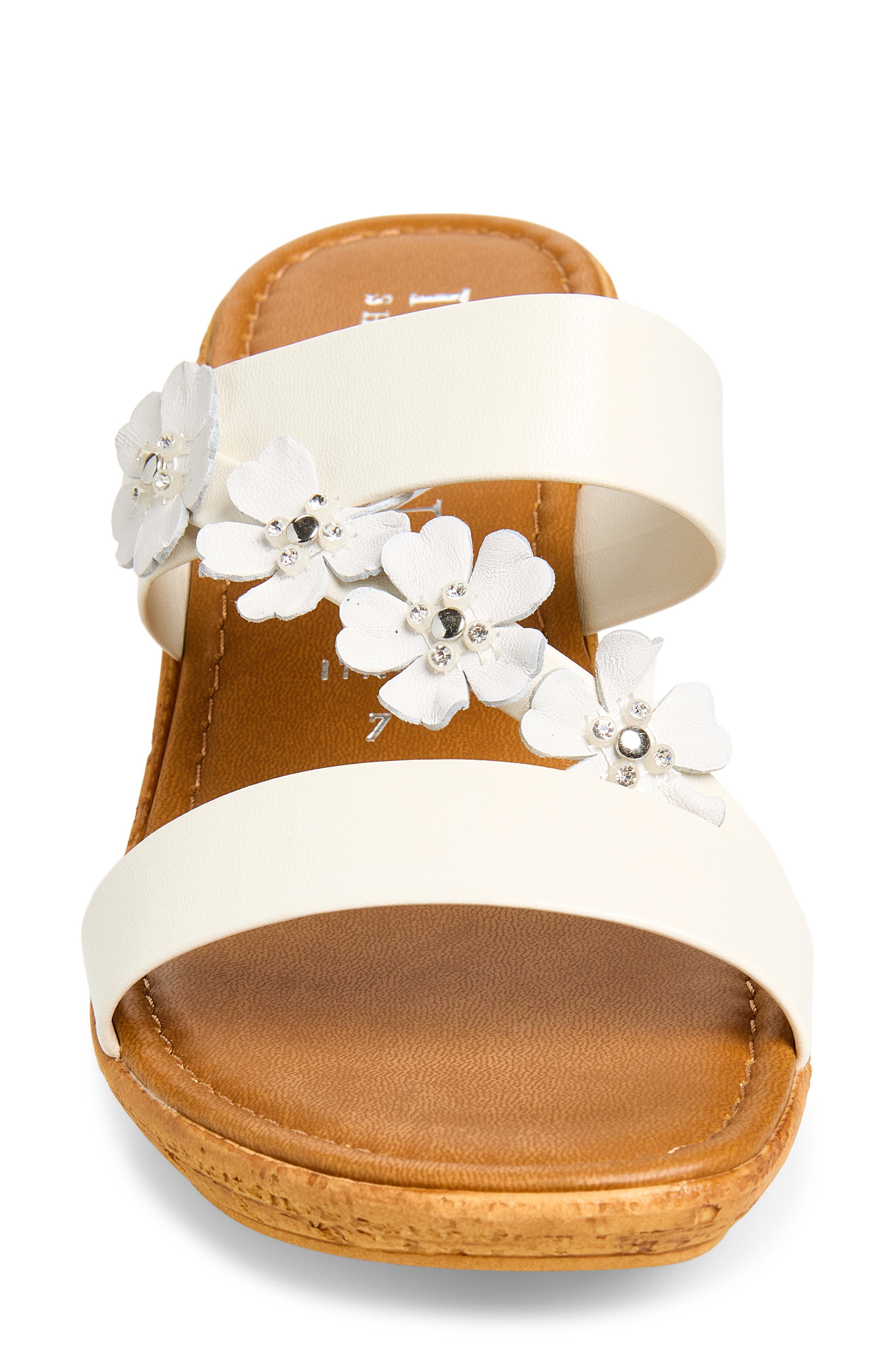 ITALIAN SHOEMAKERS Niva Wedge Sandal, Alternate, color, White