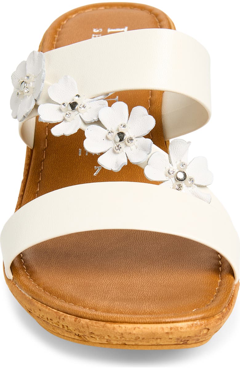 ITALIAN SHOEMAKERS Niva Wedge Sandal, Alternate, color, White